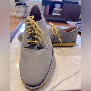 Born Wayz Size 10-1/2 Men's Shoes Suede Leather Gray Oxford Casual